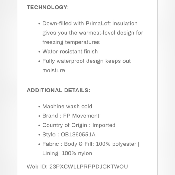 NWOT Free People All Prepped Ski Coat Winter Melon Orange Extra Small - Picture 13 of 14